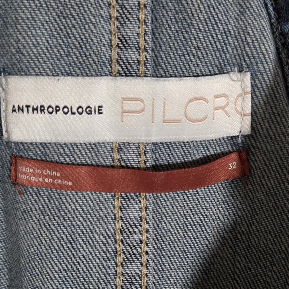 Pilcro Anthropologie Everyday Soft Denim Short Jumpsuit Size 32 - Picture 14 of 15